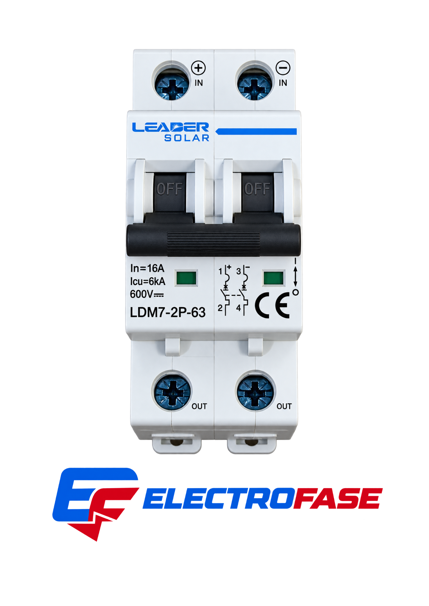 INTERRUPTOR SOLAR 16A-2P